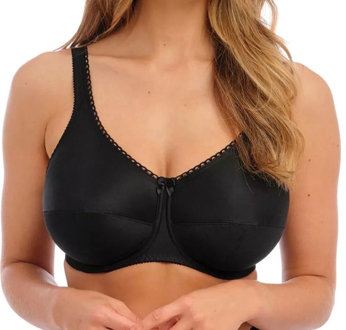 Fantasie Speciality Bra Black Size 40FF Underwired Full Cup Coverage 6500 New