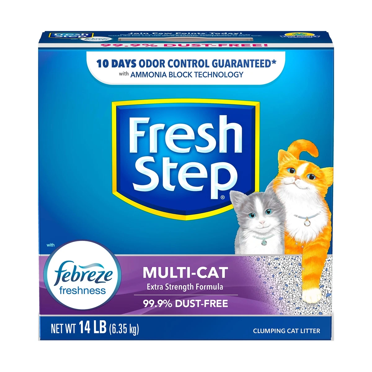 Fresh Step Clumping Cat Litter Multi Cat Odor Control 14 lbs 14 lb