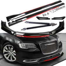 For 2015-2021 Chrysler 300 Front Bumper Lip Spoiler Splitter /Side /Skirt Body
