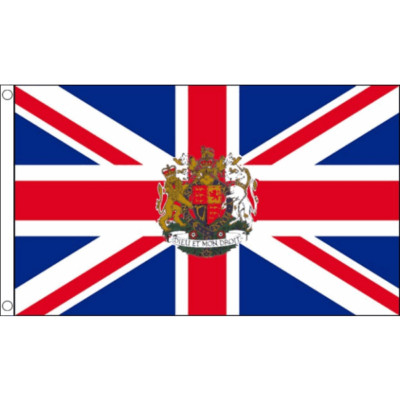 Union Jack Royal Crest Flag Great Britain UK