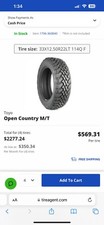Toyo Open County Mt 33x12.50xr22