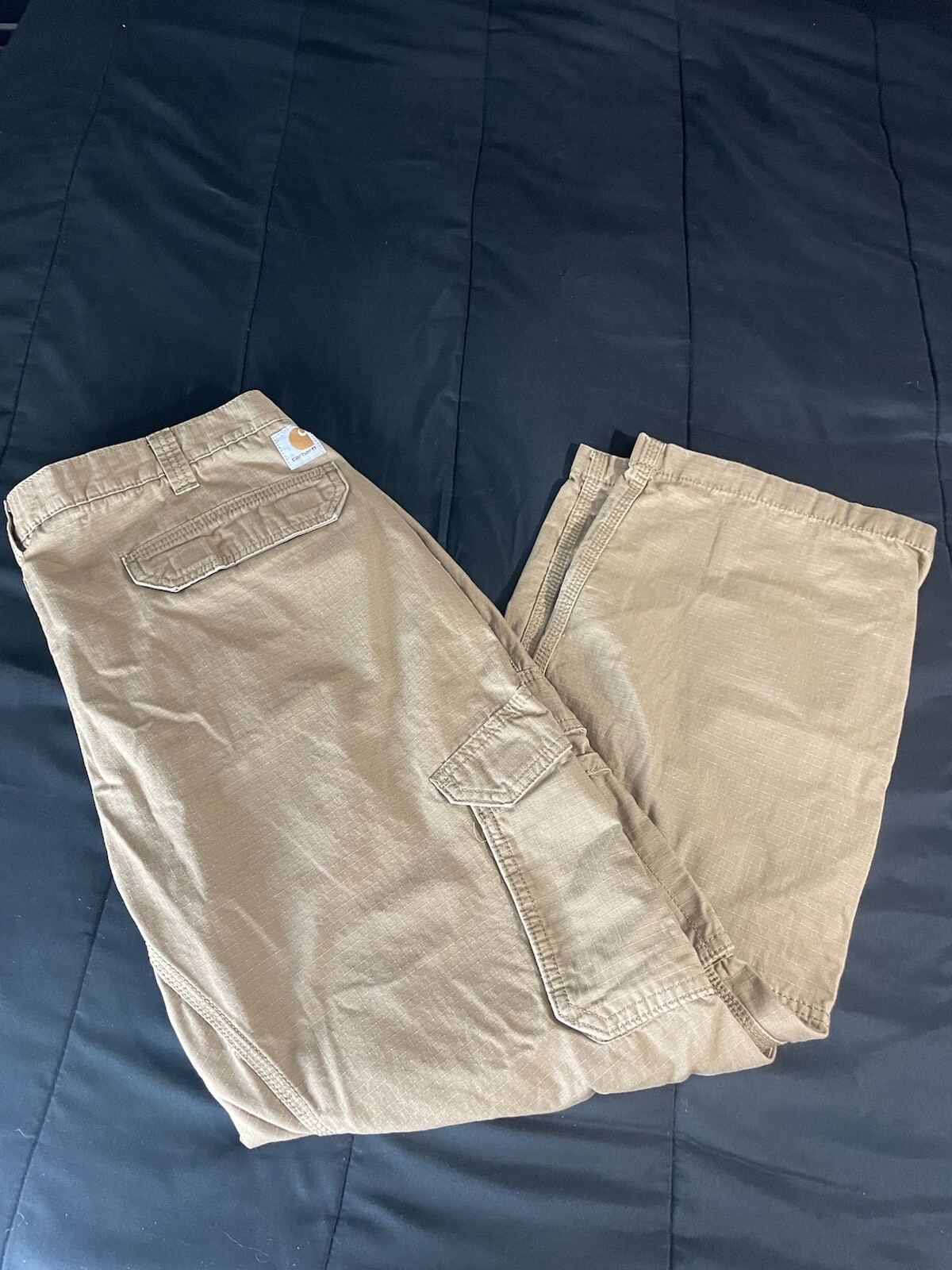 carhartt force cargo pants Mens 40 X 30 Relaxed Fit Khaki 101148-232 thumbnail 4
