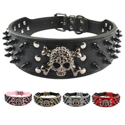 skull dog collars