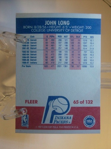 1987-88 Fleer Basketball Card Singles #45 to #88  (YOU PICK CARDS) - Picture 204 of 384