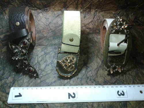 Ceinture Vintage Billy Buckle - Cuir Marron - Boucle Concho En étain - Taille 32 - Style Western