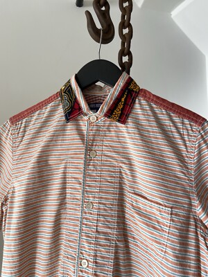Junya Watanabe Comme Des Garcons CDG Man Orange Button-Up Shirt