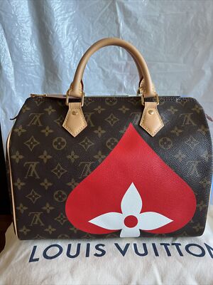 Authentic Louis Vuitton Game On Monogram Bandolier Speedy 30