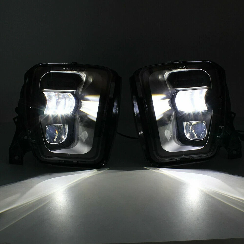 For Dodge Ram 1500 2013 -2018 68104821AC Plug and Play LED Cold White Fog Lights - Image 2 of 4