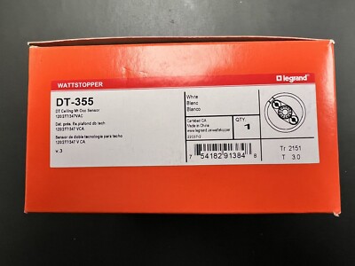 LEGRAND WATTSTOPPER DT-355 Dual Tech Occupancy Sensor NEW IN BOX FREE SHIPPING