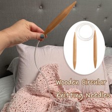 Wooden Circular Knitting Needles 15/20/25mm Wooden Giant Needles DH