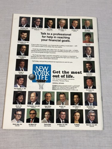 Revista ilustrada de baloncesto Auburn de colección 10 de febrero de 1988 el juego de Kentucky - Imagen 3 de 6
