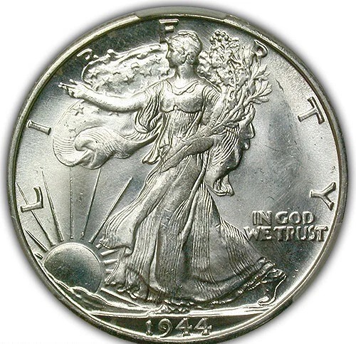 MS 63 Graded 1944 Year Liberty Walking Half Dollars (1916-1947
