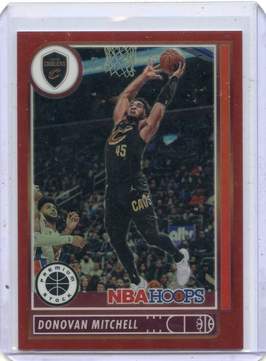 2022-23 HOOPS PREMIUM STOCK #577 DONOVAN MITCHELL "RED PRIZM" #139/149 101623