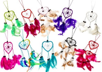 Ca. 50 verschiedene Herz Traumfänger Dreamcatcher Love Deko Handarbeit Kinder