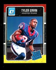 2016 Optic #198 Tyler Ervin Houston Texans RC Rookie Card Red Yellow Prizm Holo. rookie card picture
