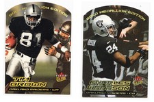 2000 Fleer Ultra Football Gold Medallion Edition Tim Brown & Charles Woodson