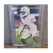 SAGE Rookie Anthony Hill Jr Texas Longhorns LB NCAA Football Sports Trading Card. rookie card picture