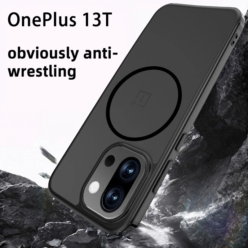 For OnePlus 13T 13s Wireless Charging Translucent Acrylic Matte Clear Cover Case - Image 4 of 4