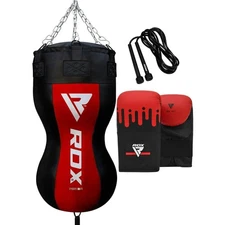 RDX Filled Heavy Punching Bag Uppercut Kick Boxing Gloves Bracket Chain Training
