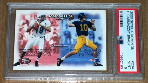 2000 Tom Brady rookie #234 Skybox Dominion PSA 9 New England Patriots