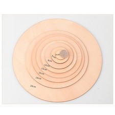 Basswood Plywood Sheet Circles Round Wooden Diameter 50 80 100 130 150 180 260mm