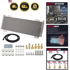 40k Transmission Oil Cooler Kit Low Pressure Drop Trans Cooler Compatible Wit... 40k Transmission Oil Cooler Kit Low Pressure Drop Trans Cooler Compatible Wit...