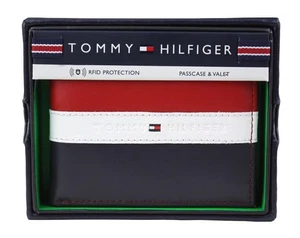 Tommy Hilfiger Men's Leather Wallet Passcase Billfold