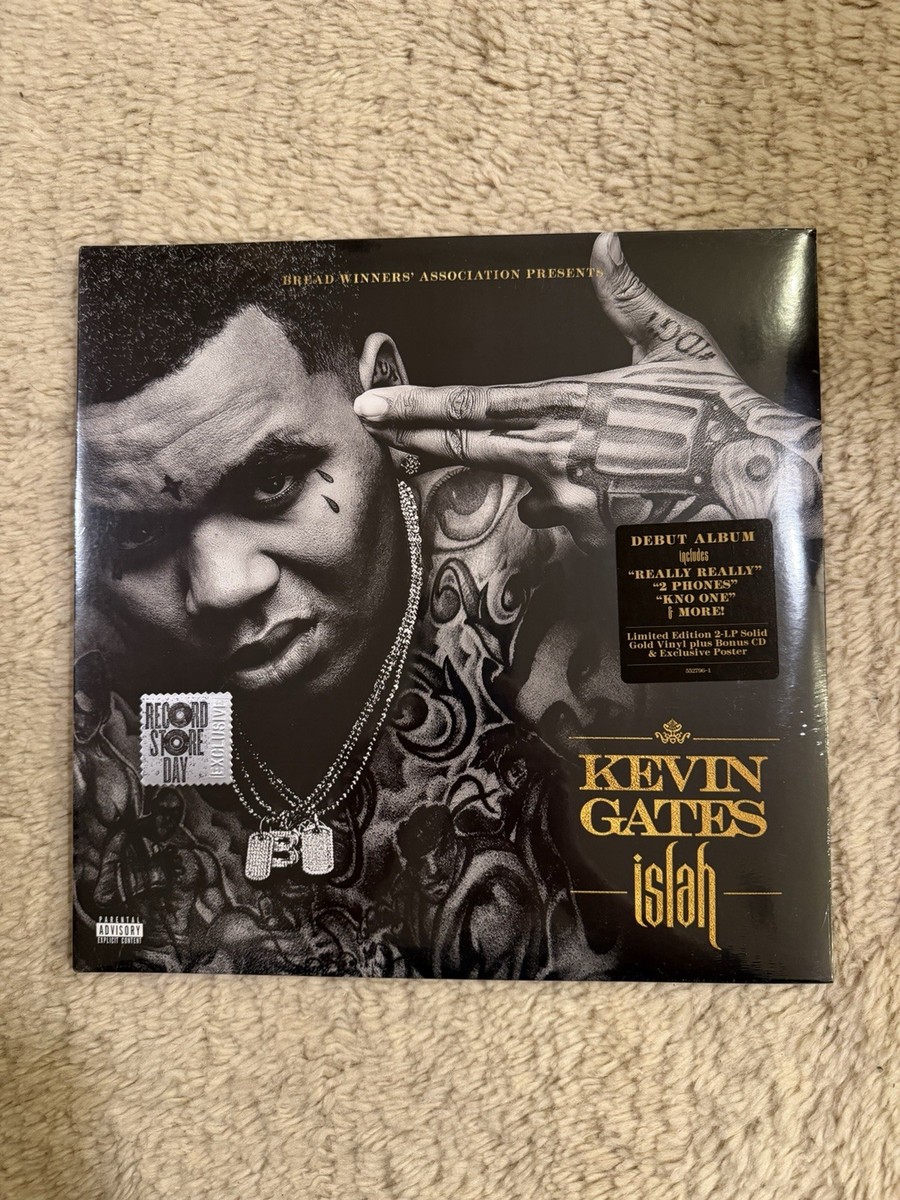 Kevin Gates Islah Rap Gold 2lp RSD 2016 Atlantic 552796-1 Piranha