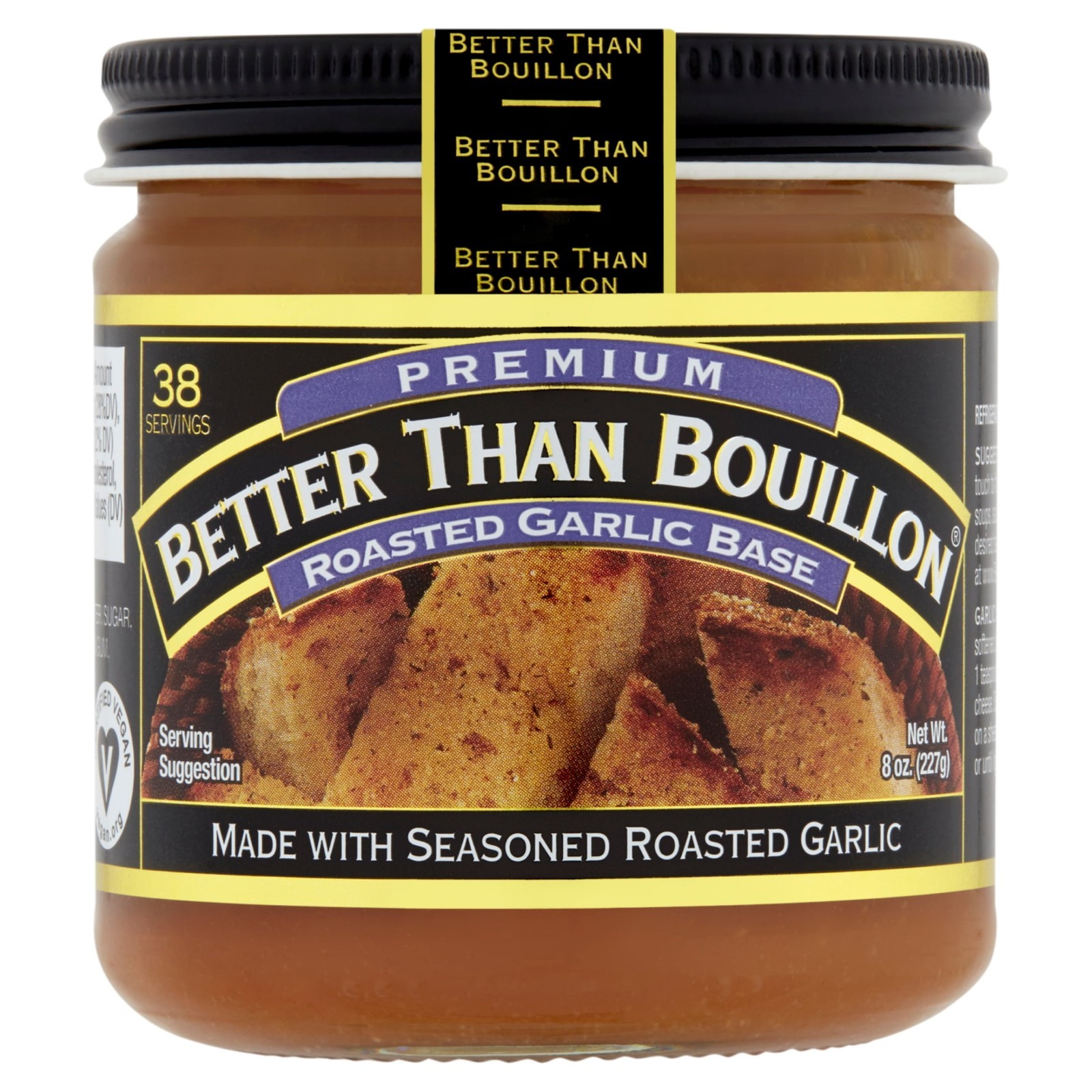 Better Than Bouillon Premium Roasted Garlic Base, Made from 8 Ounce (Pack of 1)