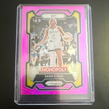 Panini 2023 WNBA Monopoly Prizm Dana Evans Pink Parallel /99 Sky #55
