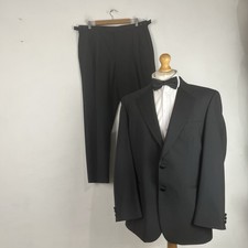 Marks and Spencer Tuxedo Dinner Suit Men's Black 42R Jacket 36W 29L St Michael
