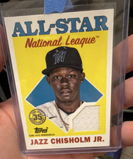 Topps 2023 Series 2 Jazz Chisholm Jr. #88ASR-JC Marlins 1988 All-Star Relic