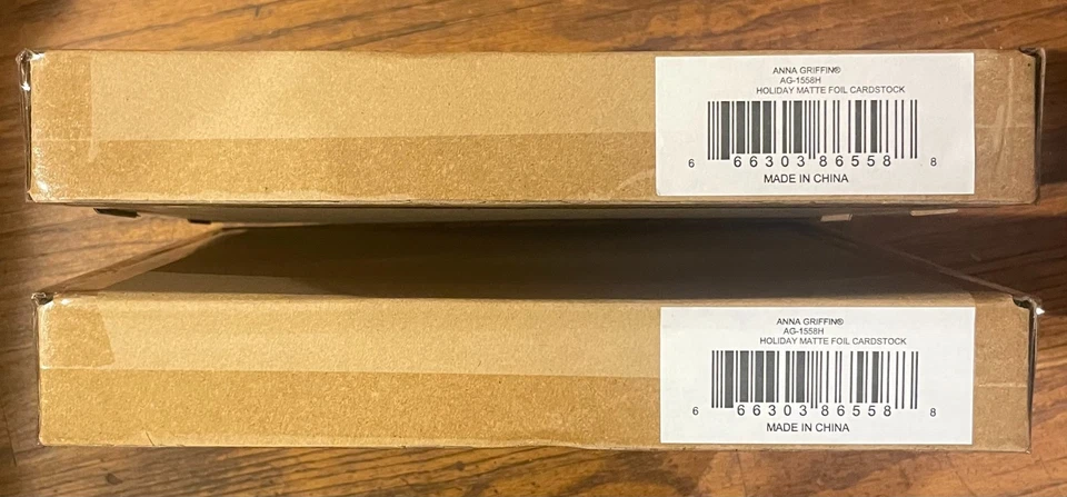 2 Anna Griffin Matte Foil Holiday Card Stock Set for Paper Craft Matte Foil Card - Image 2 of 4