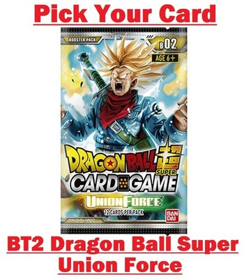 Dragon Ball Super TCG BT2 2017 Union Force - Pick Your Card - Single Cards