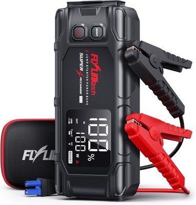 FLYLINKTECH 8000A Jump Starter 26800mAh 12V PD65W Power Bank LED