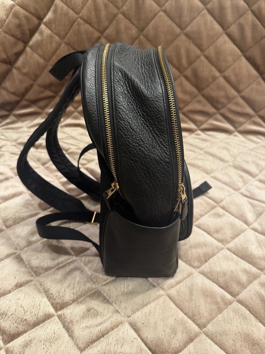 Coach Black Pebbled Leather Backpack Gold Hardware Inner  display picture 1
