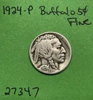 1924 Buffalo 🦬 Indian Head Nickel 5c Fine