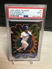 1998 CIRCA THUNDER QUICK STRIKE #5 KEN GRIFFEY JR. PSA 9 Mint MARINERS HOF