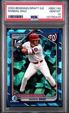 2024 BOWMAN DRAFT SAPPHIRE RANDAL DIAZ RC PSA 10 POP 1