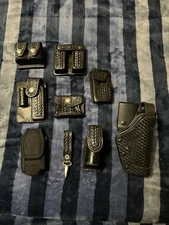 Basketweave Holster for Glock 17 & Basketweave Duty Belt Accessories