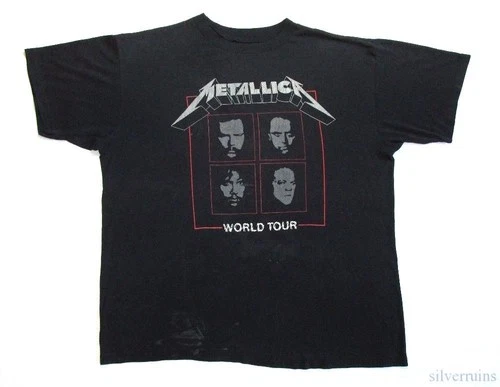Metallica Vintage T The Black Album Tour Concert USA Ci 1990s vintage concert t-shirt, vintage, single stitch, B+ condition