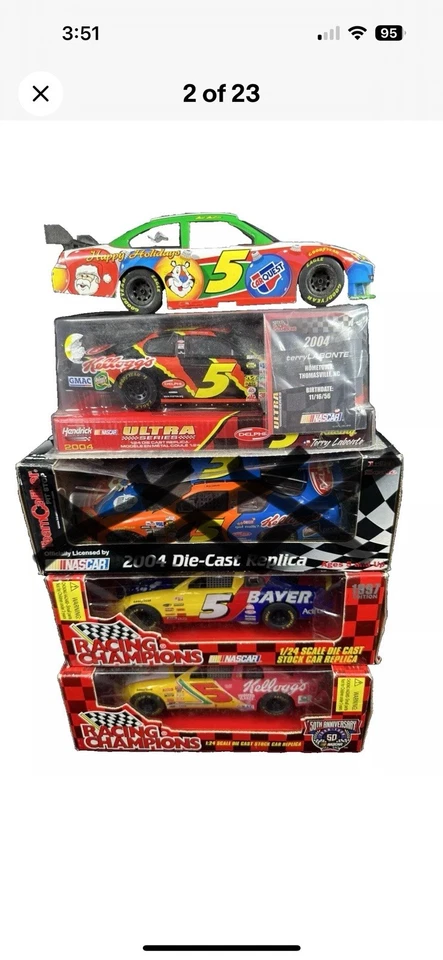 Terry Labonte #5 Paquete Oferta CUATRO 1/24 Nascar Diecast Kellogg’s Tony Tiger Bayer Foto 2 de 4