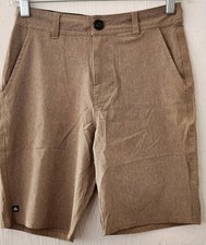 Micros Boys Beach Combo Shorts Size 10 Khaki Brown Quick Dry Lightweight E17 