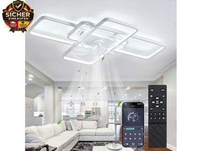 Ceiling Fan with Lighting, LED 80 W Ceiling Fan with Remote Control, Quiet Lamp