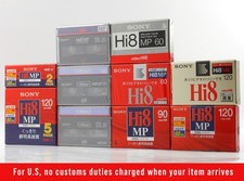 Unused Sony Hi8 MP ME 60/90/120min 15 Cassette Tapes Set From JAPAN