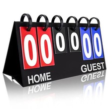 Flip Scoreboard Tabletop Score Flipper, Football Portable Scoreboard, Flip