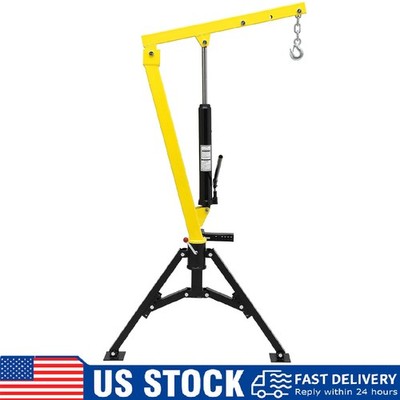 Hydraulic Pickup Truck Crane ,1000 Lbs Capacity,Hitch Mounted Crane 360°Swivel