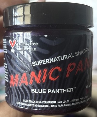 Manic Panic Semi Permanent Hair Color Blue Panther 4 Fl. Oz New In Jar
