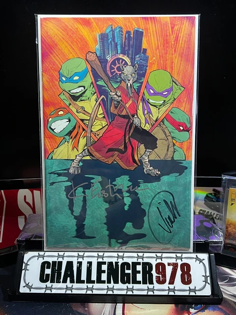 TMNT #1 (2025) Joelle Jones + Kevin Eastman DOUBLE SIGNED VIRGIN w/ COA