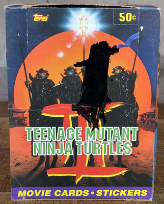 1992 TOPPS TEENAGE MUTANT NINJA TURTLES 3   BOXSET 36 PACKS STICKER RARE OVP 